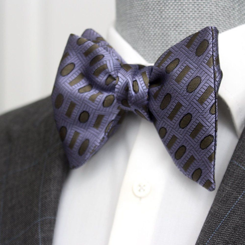 ‎Men's Self tied Big Butterfly Bow tie S524
